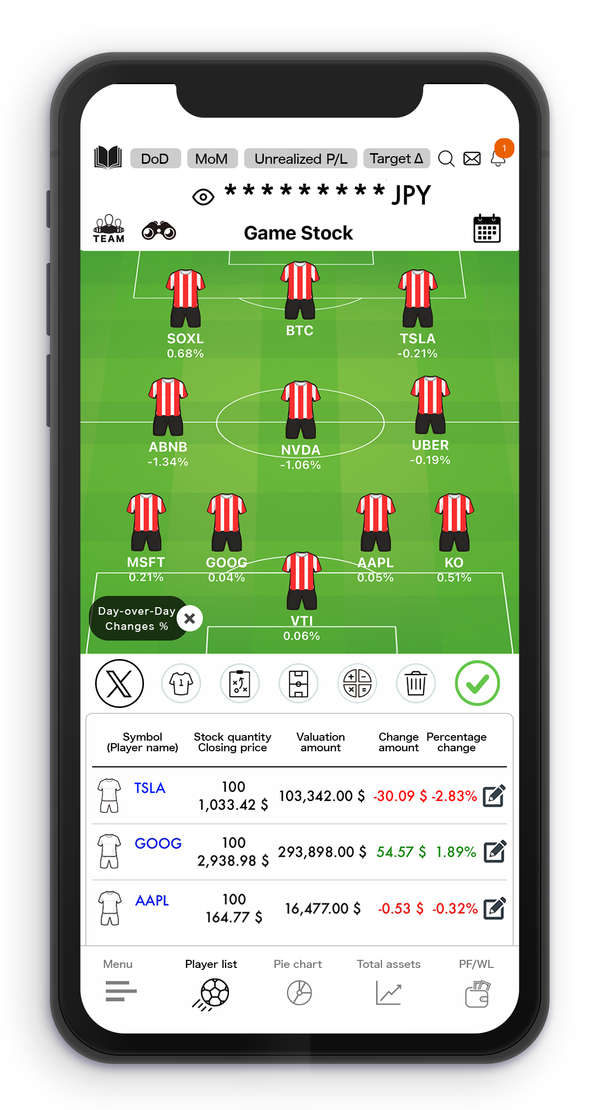 GameStock | Stock Investing | Sports｜Portfolio｜Formation